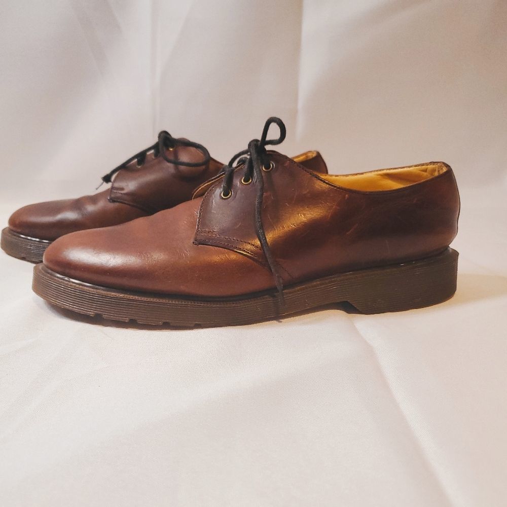 DR. MARTENS Brown Leather Shoe Size 10